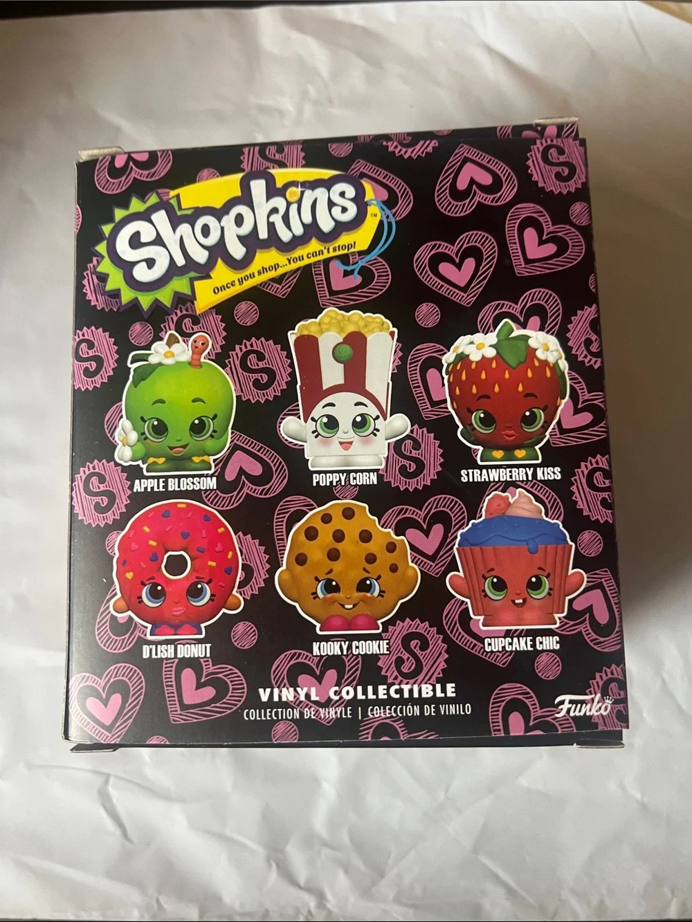 Shopkins Kooky Cookie Vinyl Figure - Pink with Yellow Dots Chase Piece New